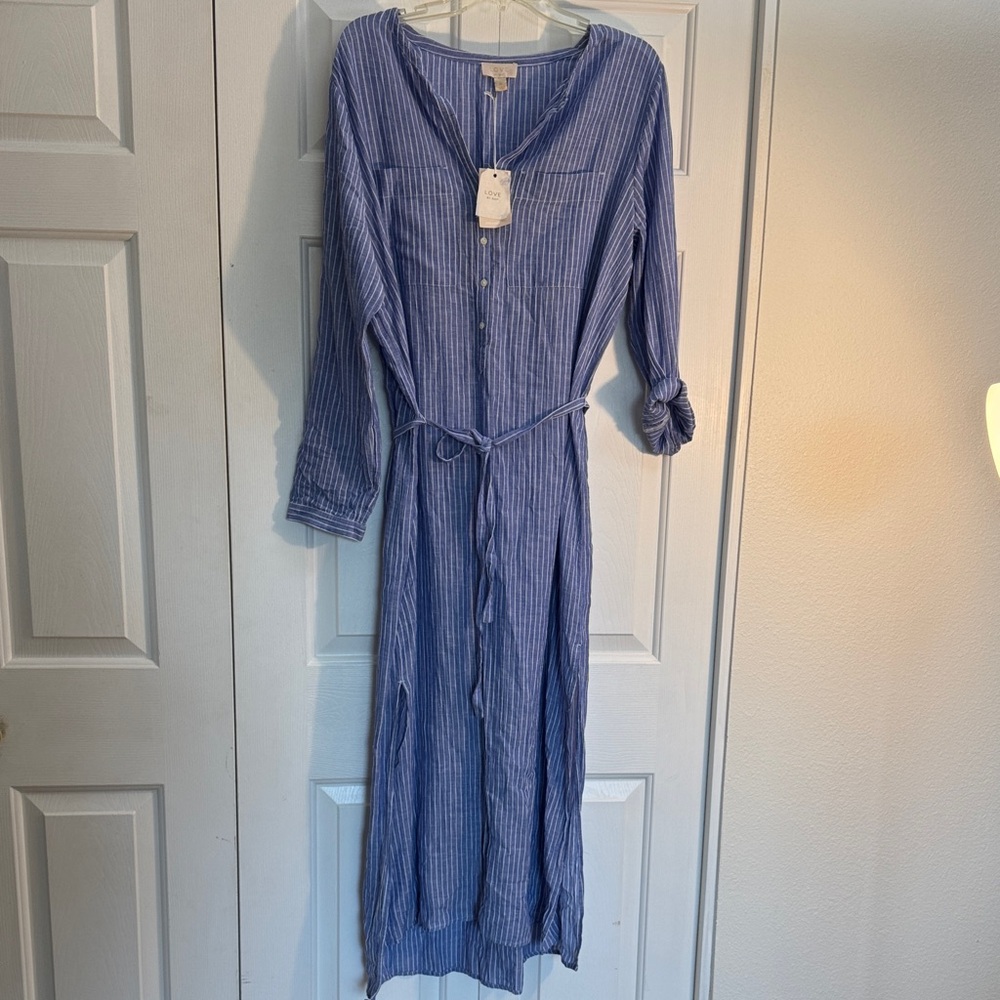 Gap Blue Striped Women's Dress loungewear